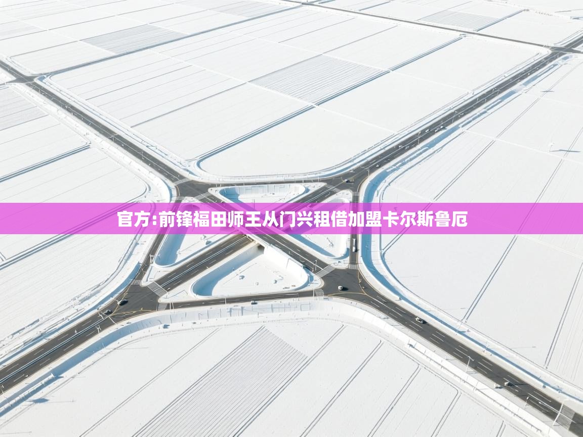 开云体育在线入口-官方:前锋福田师王从门兴租借加盟卡尔斯鲁厄 第3张